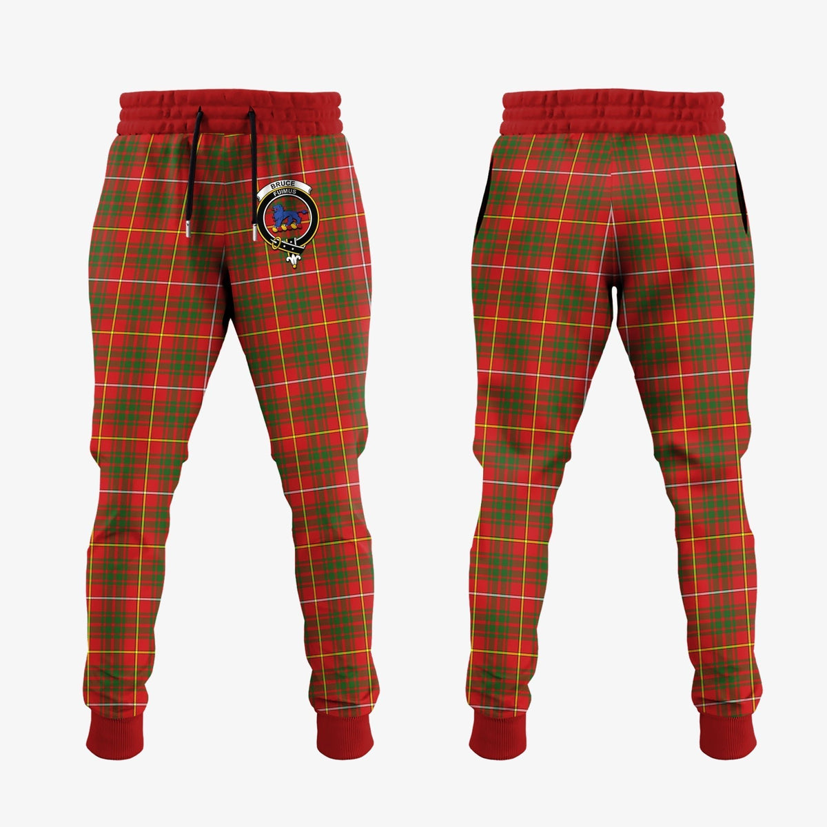 Clan Bruce Modern Tartan Crest Jogger Sweatpants KN15 Clan Bruce Tartan Today   