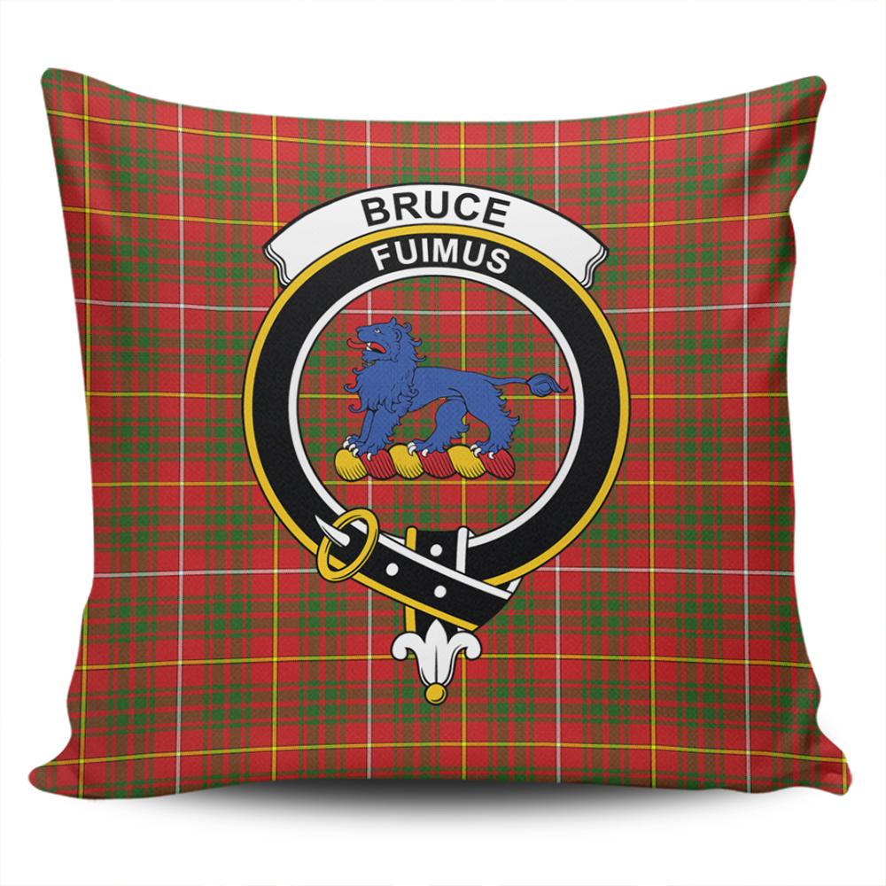 Clan Bruce Modern Tartan Crest Pillow Cover PA27 Clan Bruce Tartan Today   