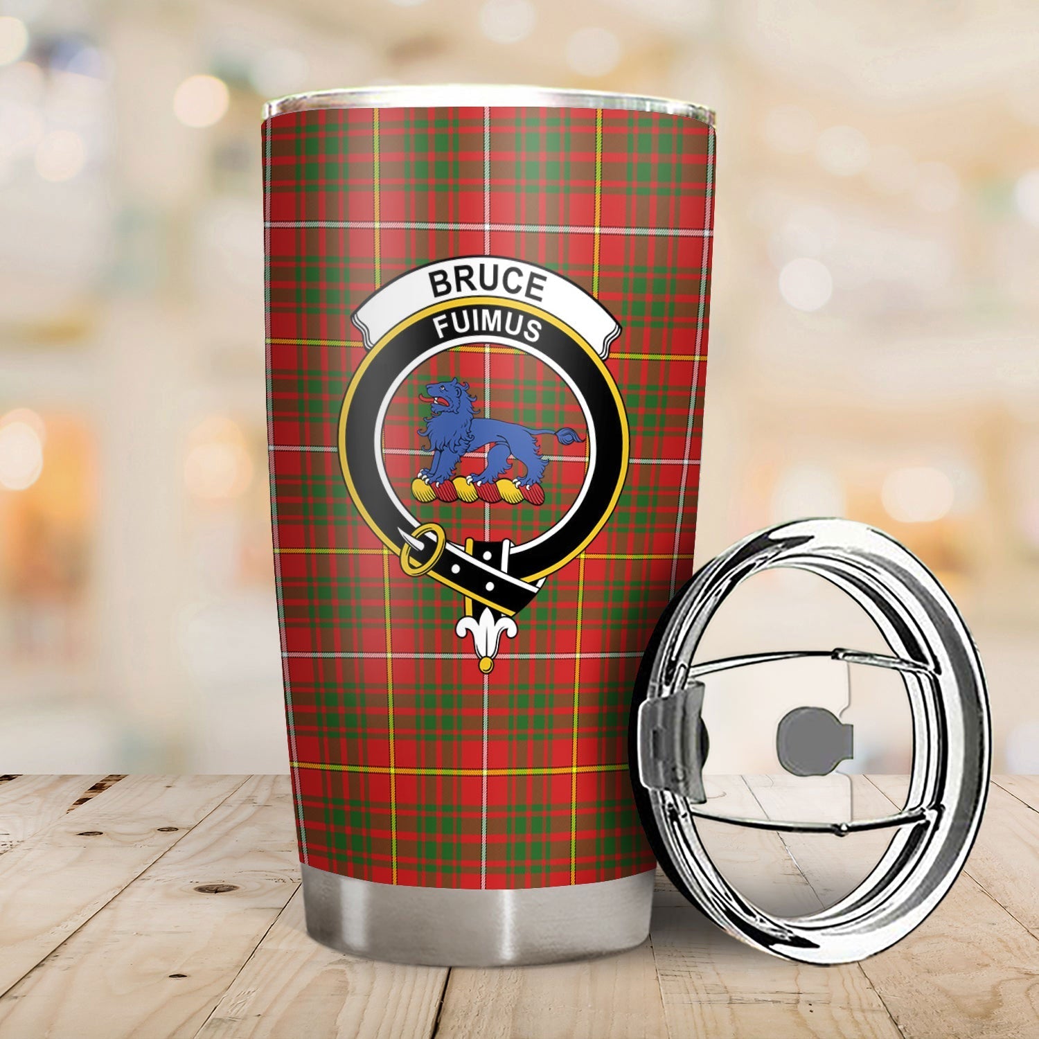 Clan Bruce Modern Tartan Crest Tumbler DZ31 Clan Bruce Tartan Today   