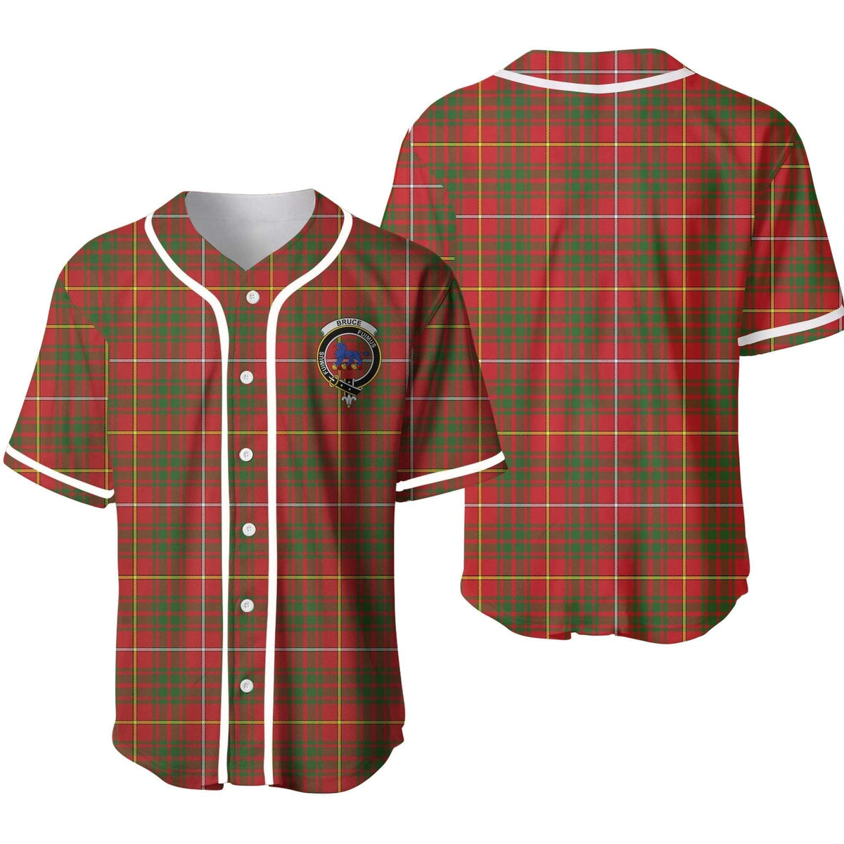 Clan Bruce Tartan Unisex Baseball Jersey JU97ME12 Clan Bruce Tartan Today   