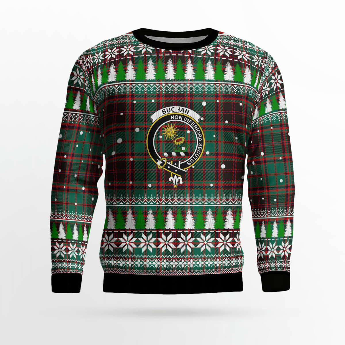 Clan Buchan Ancient Crest Tartan Christmas Ugly Sweater JT15 Buchan Ancient Crest Tartan Tartan Ugly Sweater   