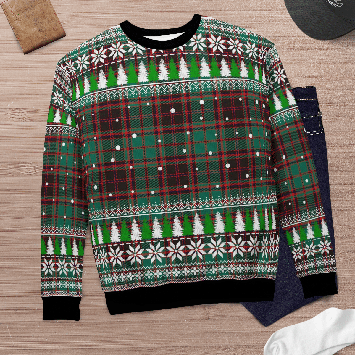 Clan Buchan Ancient Tartan Christmas Ugly Sweater OK33 Buchan Ancient Tartan Tartan Ugly Sweater   