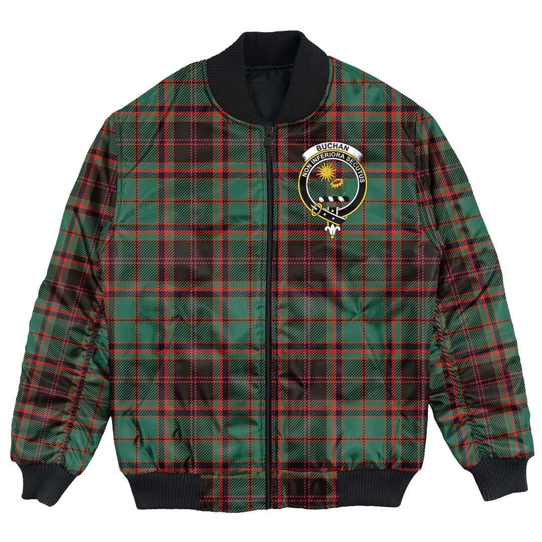 Clan Buchan Ancient Tartan Crest Bomber Jacket KC95 Buchan Ancient Tartan Tartan Bomber Jacket   