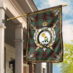 Clan Buchan Ancient Tartan Crest Garden Flag  - Celtic Thistle  KM16 Clan Buchan Tartan Today   