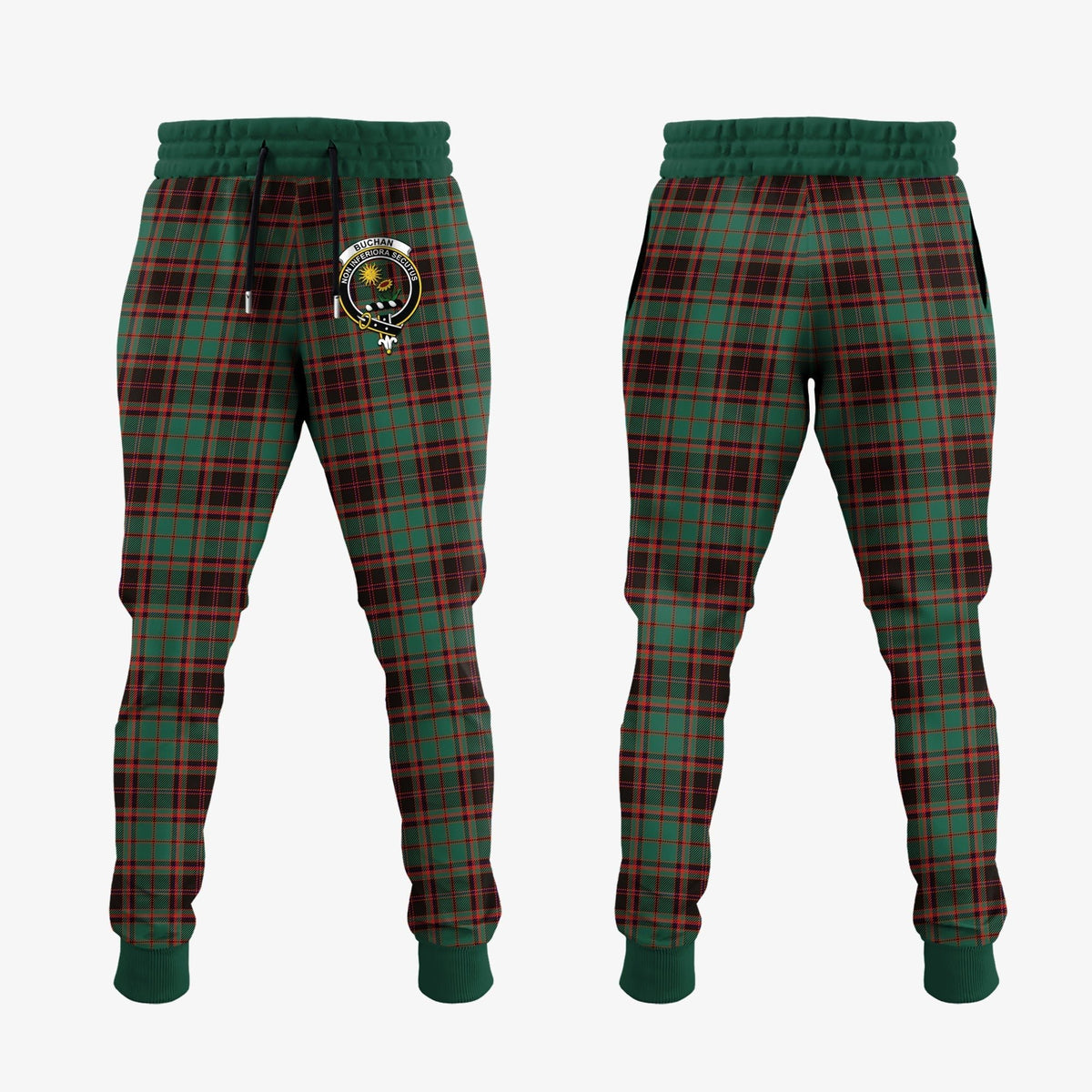 Clan Buchan Ancient Tartan Crest Jogger Sweatpants IM78 Clan Buchan Tartan Today   