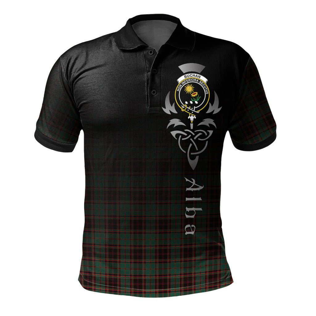 Clan Buchan Ancient Tartan Polo Shirt - Alba Celtic Style SR41 Buchan Ancient Tartan Tartan Polo   