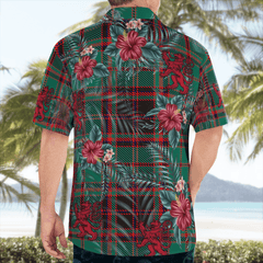 Clan Buchan Ancient Tartan Scottish Lion Hawaiian Shirt LZ33 Buchan Ancient Tartan Tartan Hawaii Shirt   