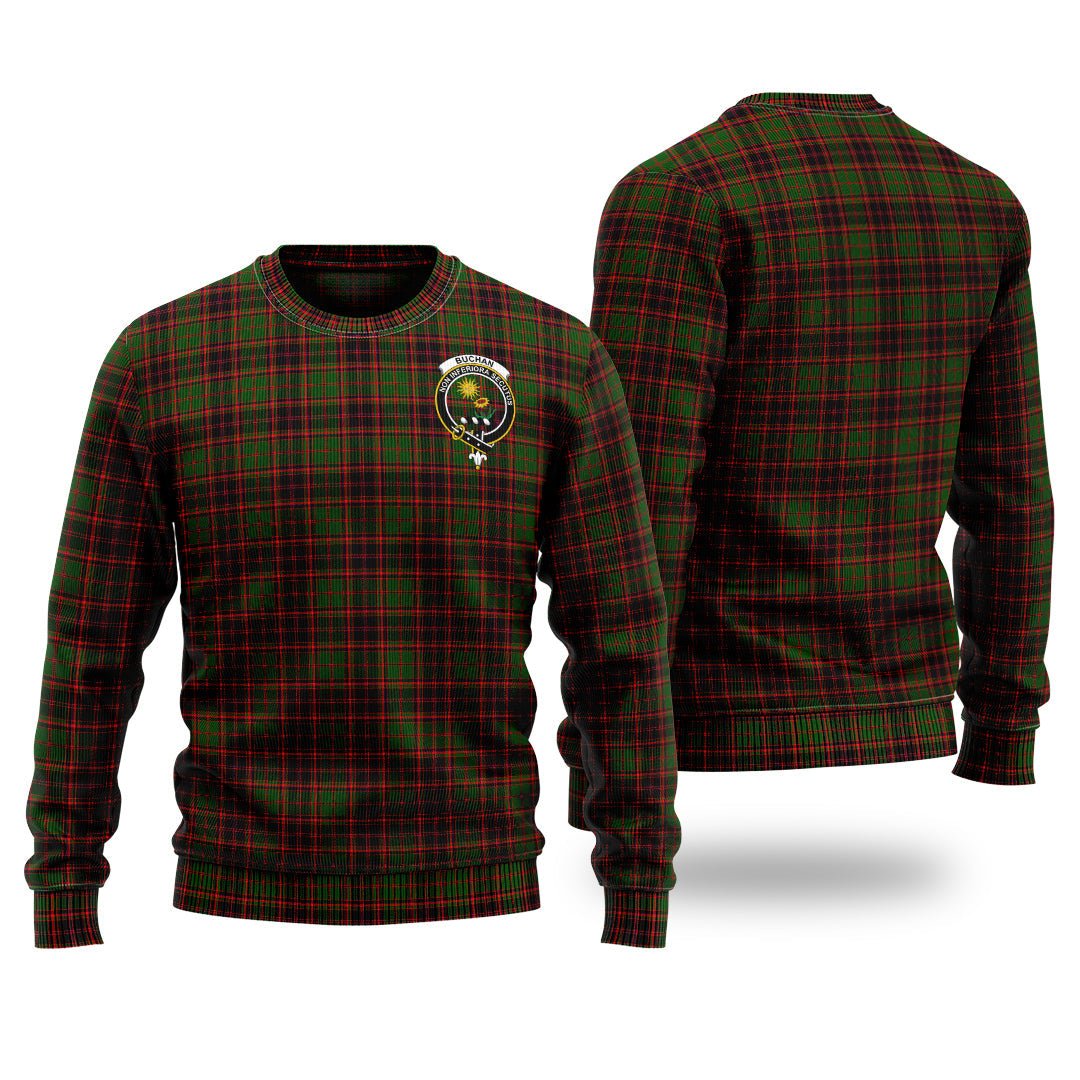 Clan Buchan Modern Tartan Christmas Ugly Sweater WI16 Buchan Modern Tartan Tartan Sweater   