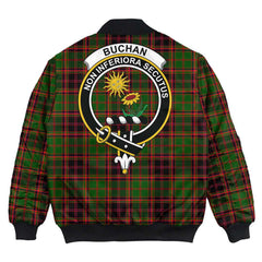 Clan Buchan Modern Tartan Crest Bomber Jacket DC46 Buchan Modern Tartan Tartan Bomber Jacket   