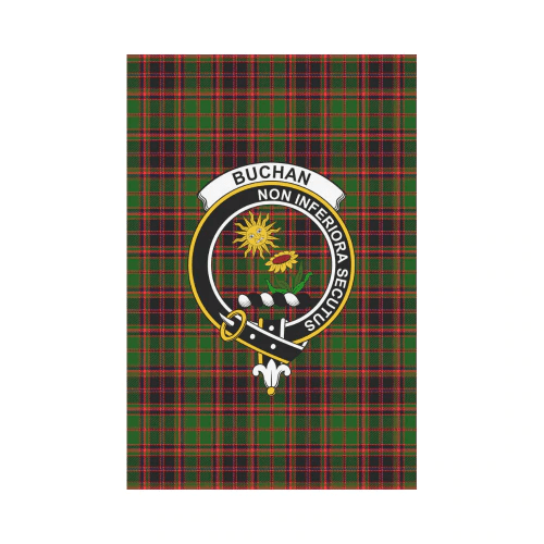 Clan Buchan Modern Tartan Crest Garden Flag PT29 Clan Buchan Tartan Today   