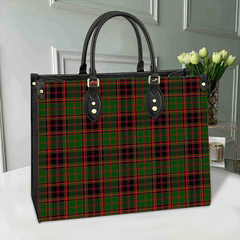 Clan Buchan Modern Tartan Leather Bag HQ20 Clan Buchan Tartan Today   