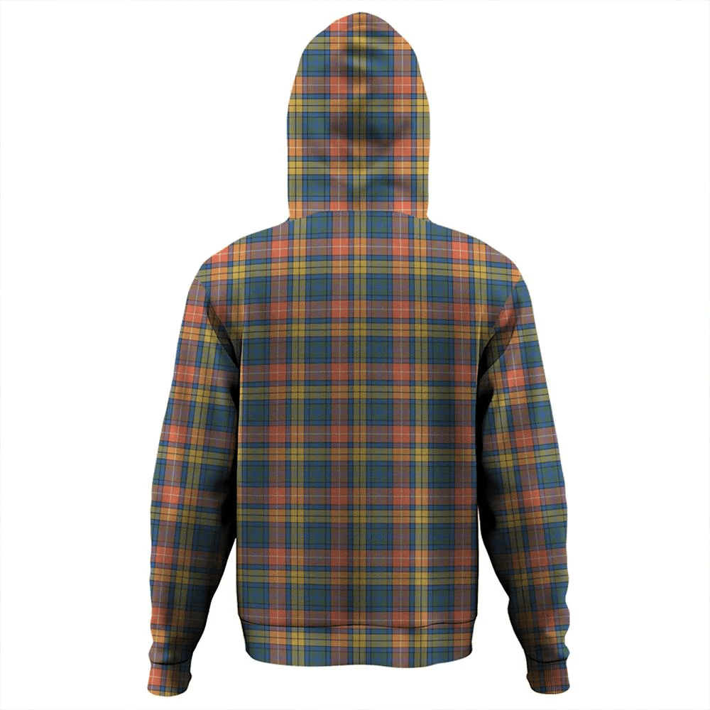 Clan Buchanan Ancient Tartan Hoodie Crest WRCEXOUM-1 Buchanan Ancient Tartan Hoodies   