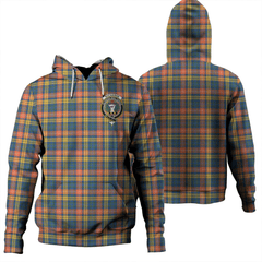 Clan Buchanan Ancient Tartan Hoodie Crest WRCEXOUM-1 Buchanan Ancient Tartan Hoodies   