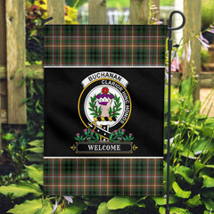 Clan Buchanan Hunting Tartan Crest Garden Flag  - Welcome  JJ44 Clan Buchanan Tartan Today   