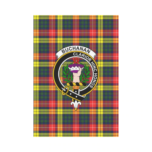 Clan Buchanan Modern Tartan Crest Garden Flag NP13 Clan Buchanan Tartan Today   