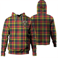 Clan Buchanan Modern Tartan Hoodie Crest FWVB0GFK-1 Buchanan Modern Tartan Hoodies   