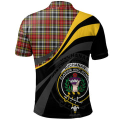 Clan Buchanan Old Dress Tartan Polo Shirt - Royal Coat Of Arms Style OG20 Buchanan Old Dress Tartan Tartan Polo   