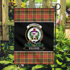 Clan Buchanan Old Set Weathered Tartan Crest Garden Flag  - Welcome  SX96 Clan Buchanan Tartan Today   