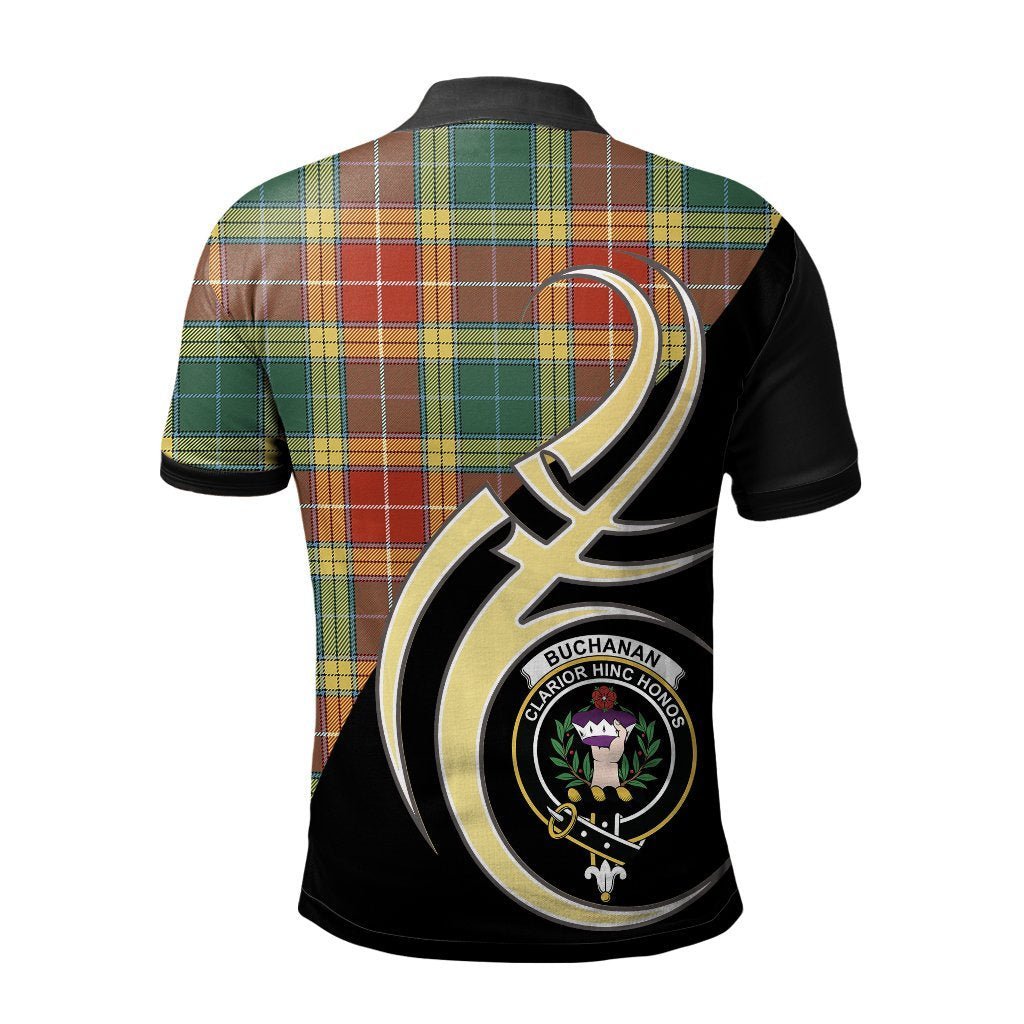 Clan Buchanan Old Sett Tartan Polo Shirt - Believe In Me Style TU74 Buchanan Old Sett Tartan Tartan Polo   