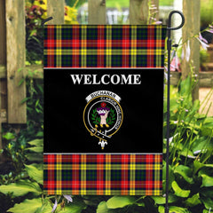 Clan Buchanan Tartan Crest Black Garden Flag IX10 Clan Buchanan Tartan Today   