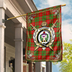 Clan Burnett Ancient Tartan Crest Garden Flag  - Celtic Thistle  GV73 Clan Burnett Tartan Today   