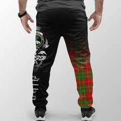 Clan Burnett Ancient Tartan Crest Jogger Sweatpants  Alba Celtic Style IJ80 Clan Burnett Tartan Today   