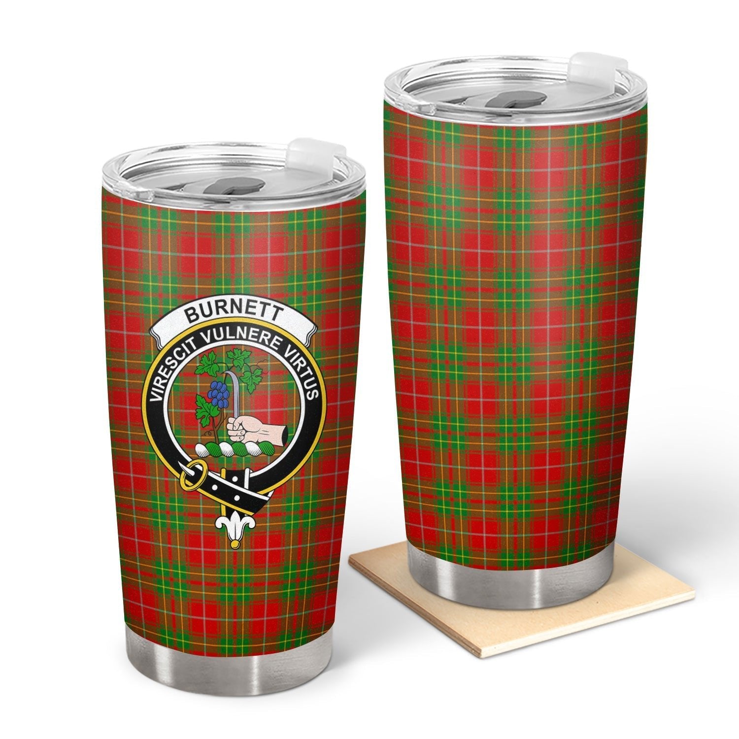 Clan Burnett Ancient Tartan Crest Tumbler KZ39 Clan Burnett Tartan Today   