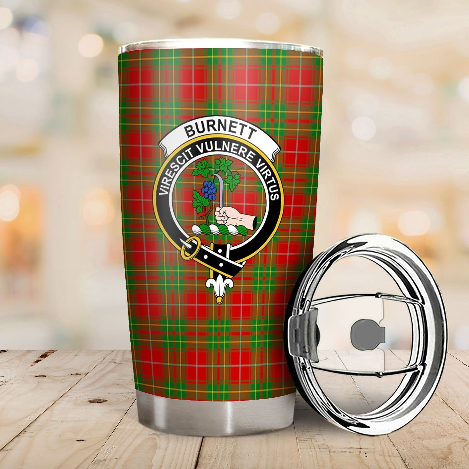 Clan Burnett Ancient Tartan Crest Tumbler KZ39 Clan Burnett Tartan Today   