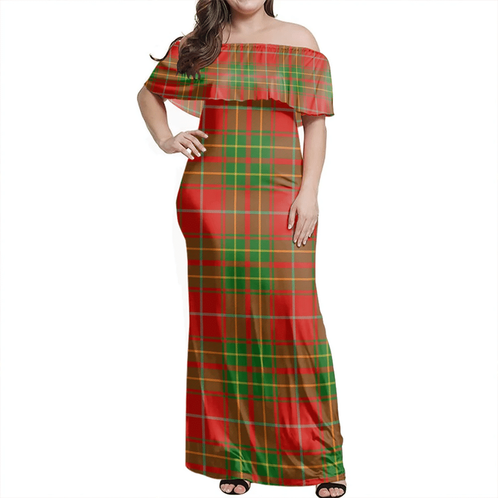 Clan Burnett Ancient Tartan Hawaii Dress ZH44 Clan Burnett Tartan Hawaii Dress   