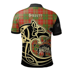 Clan Burnett Ancient Tartan Polo Shirt Viking Wolf MJ84 Burnett Ancient Tartan Tartan Polo   