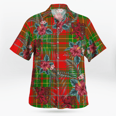 Clan Burnett Ancient Tartan Scottish Lion Hawaiian Shirt ED81 Burnett Ancient Tartan Tartan Hawaii Shirt   