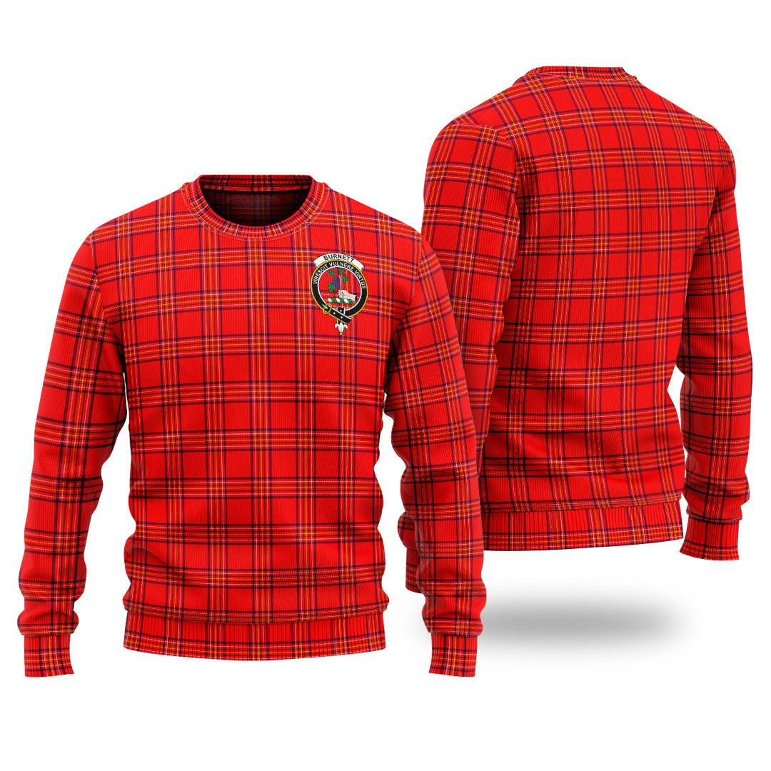 Clan Burnett Modern Tartan Christmas Ugly Sweater TF18 Burnett Modern Tartan Tartan Sweater   