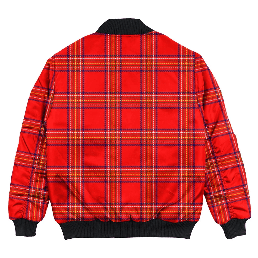 Clan Burnett Modern Tartan Clan Bomber Jacket GJ84 Burnett Modern Tartan Tartan Bomber Jacket   