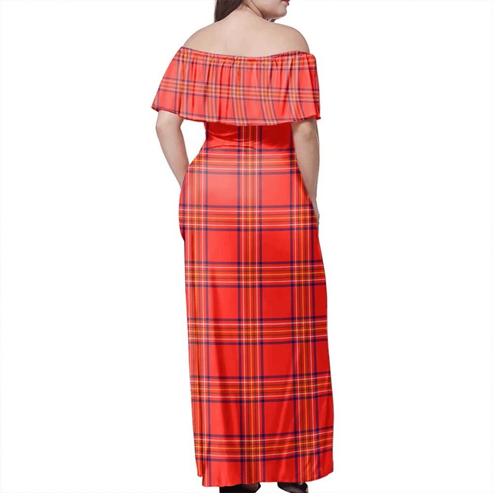 Clan Burnett Modern Tartan Hawaii Dress QN62 Clan Burnett Tartan Hawaii Dress   