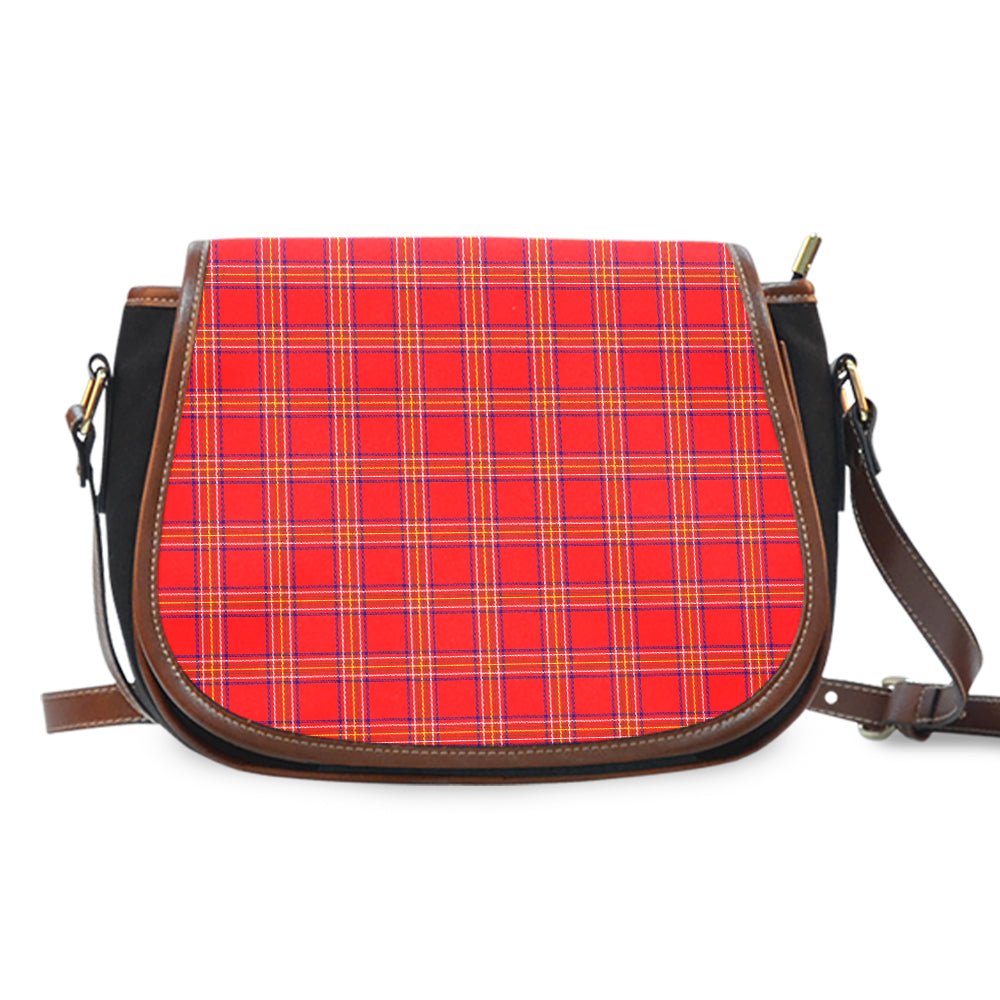 Clan Burnett Modern Tartan Saddle Handbags JF76 Clan Burnett Tartan Today   