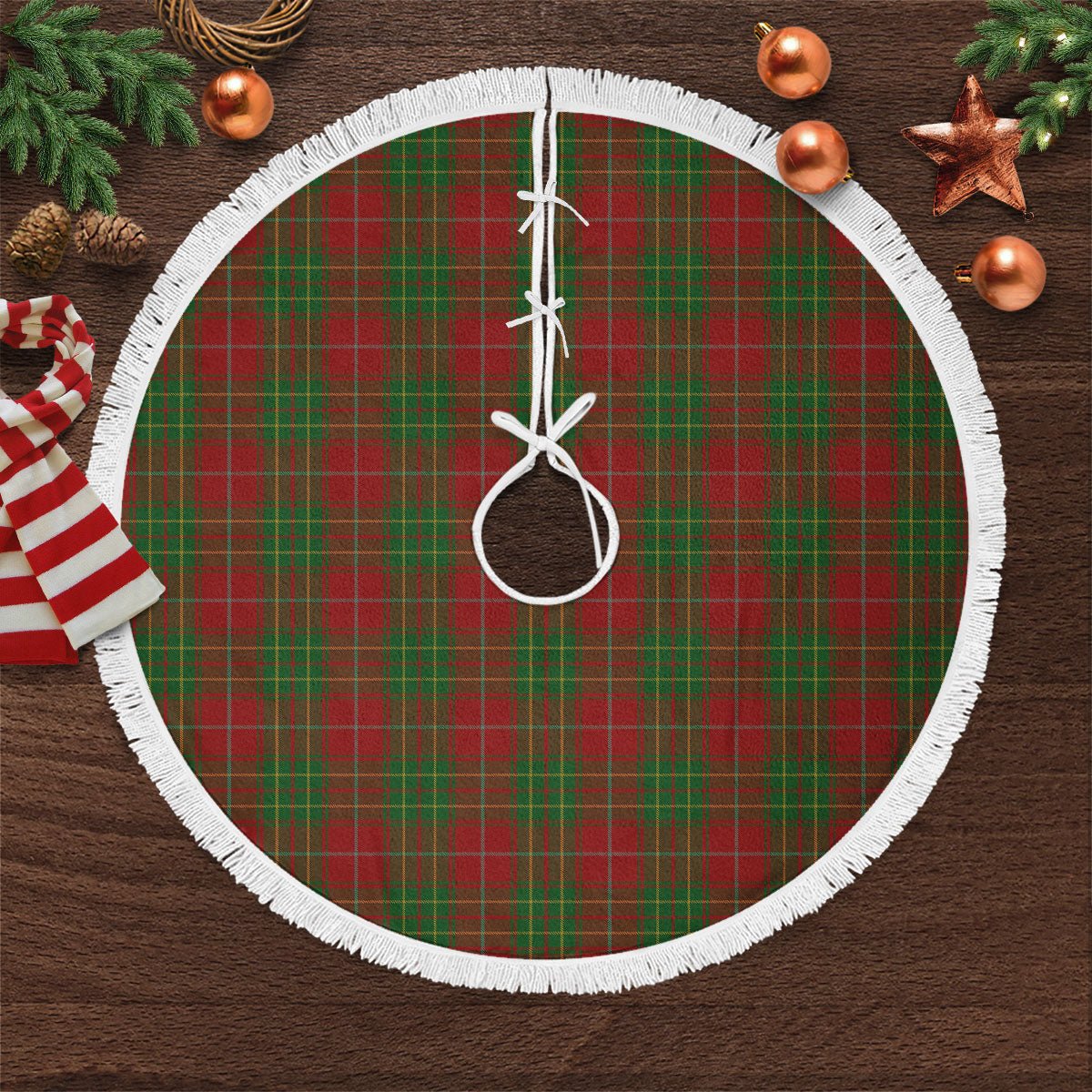 Clan Burnett Tartan Christmas Tree Skirt UU69 Burnett Tartan Tartan Christmas   