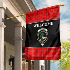 Clan Burnett Tartan Crest Black Garden Flag BW30 Clan Burnett Tartan Today   