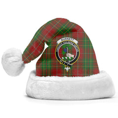 Clan Burnett Tartan Crest Christmas Santa Hat SZ96 Burnett Tartan Tartan Santa Hat   