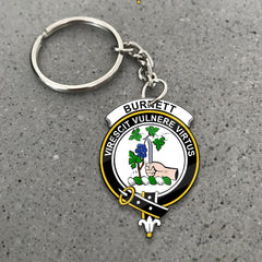 Clan Burnett Tartan Crest Keychain SA28 Clan Burnett Tartan Today   