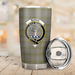 Clan Burns Check Tartan Crest Tumbler NP17 Clan Burns Tartan Today   