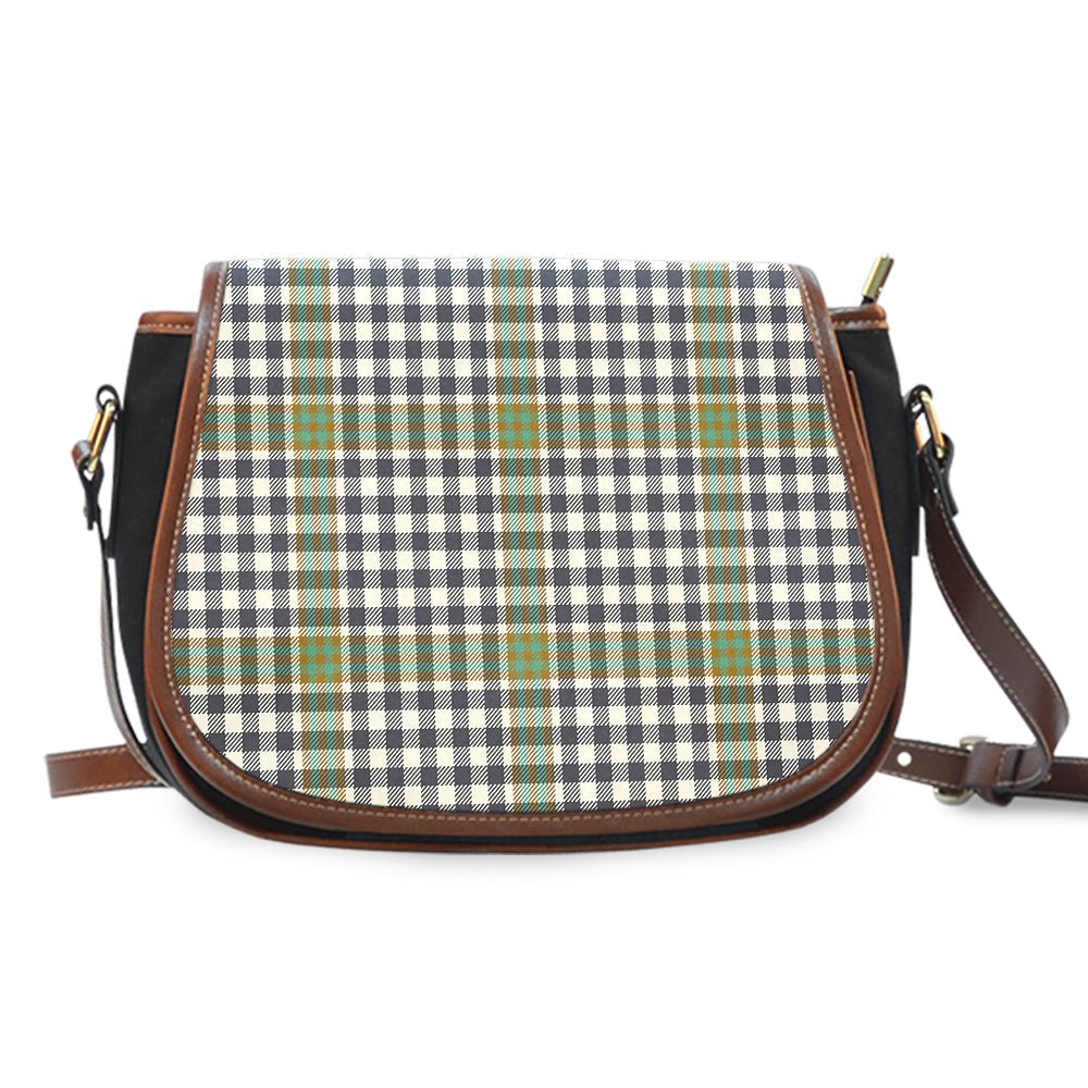 Clan Burns Check Tartan Saddle Handbags PZ44 Clan Burns Tartan Today   