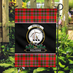 Clan Butter Tartan Crest Garden Flag  - Welcome  PC48 Clan Butter Tartan Today   