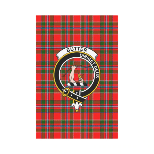 Clan Butter Tartan Crest Garden Flag YT71 Clan Butter Tartan Today   