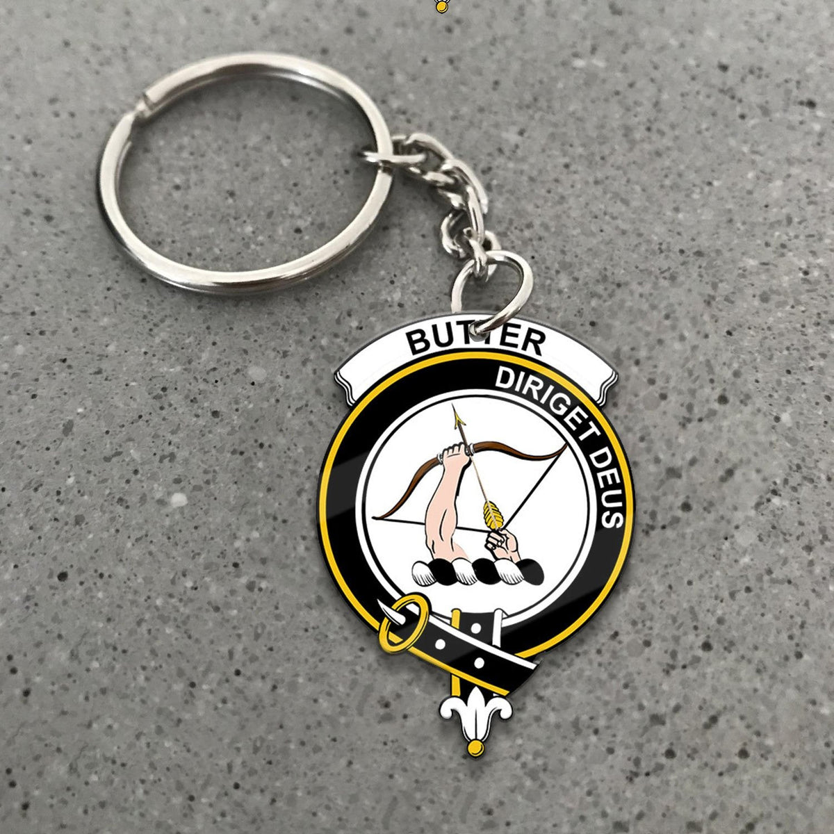 Clan Butter Tartan Crest Keychain NC47 Clan Butter Tartan Today   