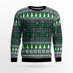 Clan Byres 1 Tartan Christmas Ugly Sweater RE96 Byres 1 Tartan Tartan Ugly Sweater   