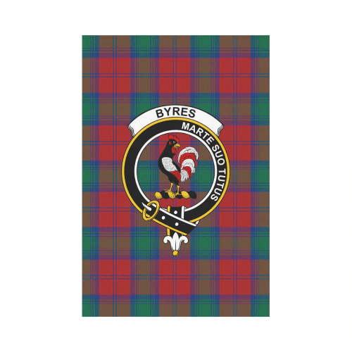 Clan Byres Tartan Crest Garden Flag YK15 Clan Byres Tartan Today   