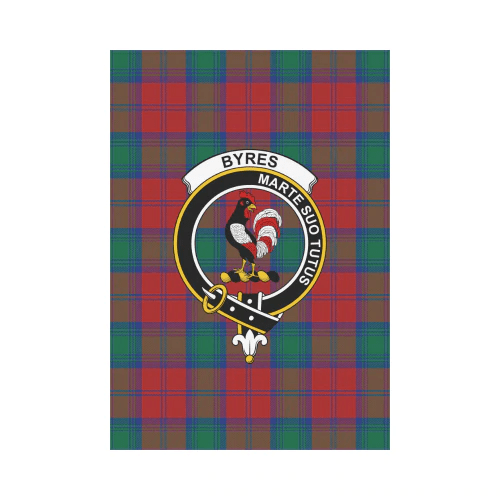 Clan Byres Tartan Crest Garden Flag YK15 Clan Byres Tartan Today   