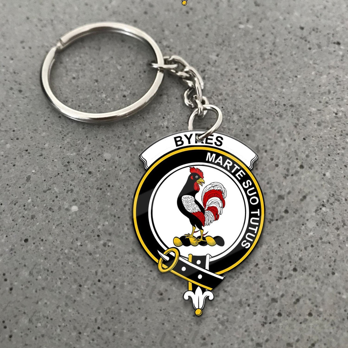 Clan Byres Tartan Crest Keychain NV47 Clan Byres Tartan Today   