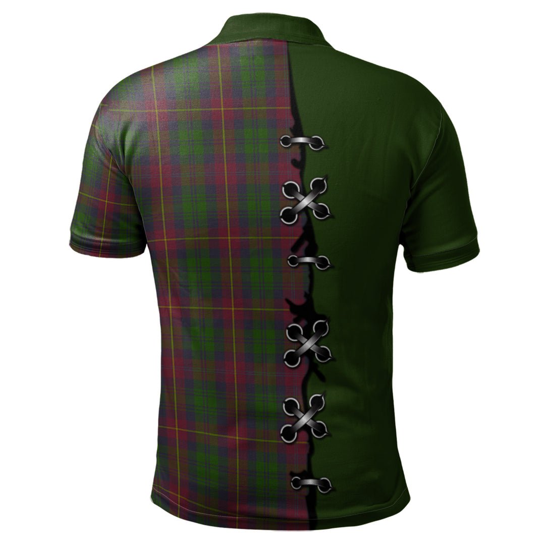 Clan Cairns Tartan Polo Shirt - Lion Rampant And Celtic Thistle Style SI11 Cairns Tartan Tartan Polo   