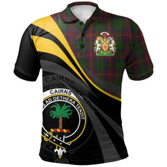 Clan Cairns Tartan Polo Shirt - Royal Coat Of Arms Style KV33 Cairns Tartan Tartan Polo   